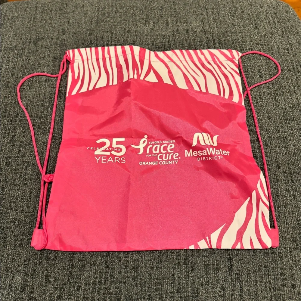 Pink Susan G. Komen Drawstring Bag